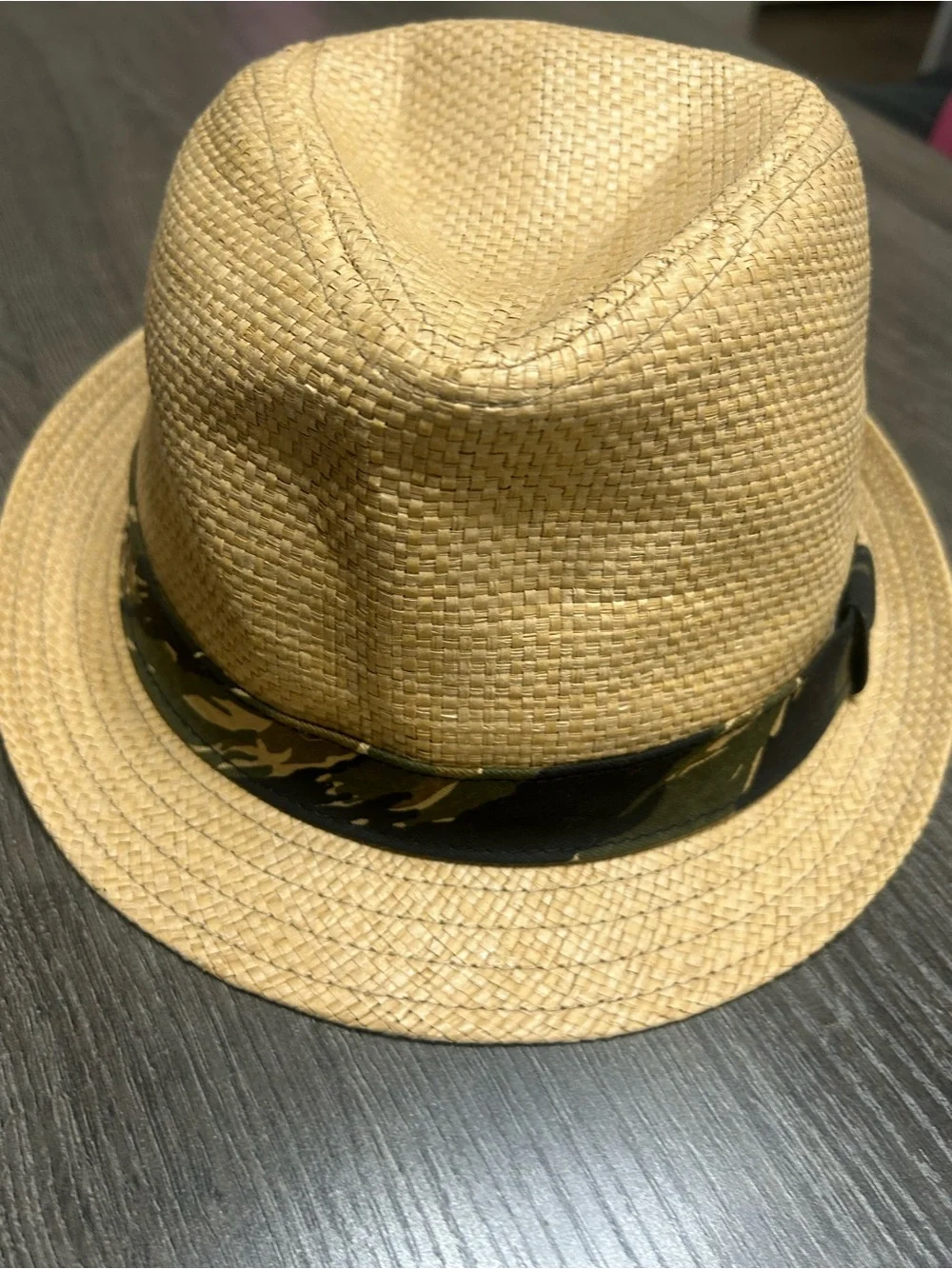 Levis Boys Classic Straw Fedora with Black Band Vacation Resort Dinner Hawaii